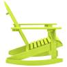 Garden Adirondack Rocking Chair - Solid Fir Wood - Green