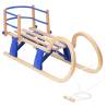 Foldable Sledge with Backrest 110 cm Plywood Model with backrest 