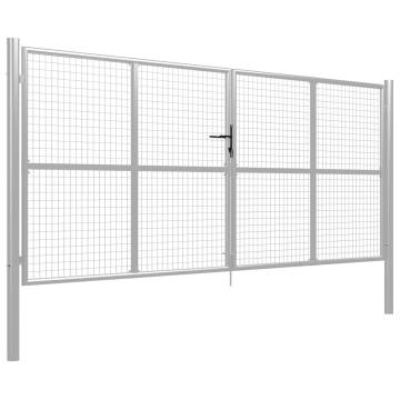 Galvanised Steel Garden Gate 415x200 cm - Durable & Stylish