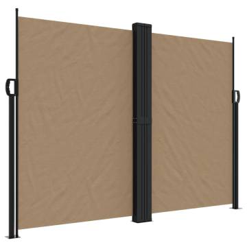 Retractable Side Awning Taupe 180x600 cm | Privacy & Protection