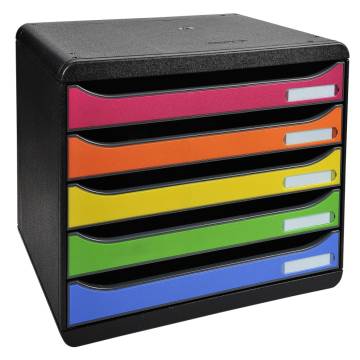 Exacompta Big-Box Plus 5-Drawer Desktop Organizer - Harlequin