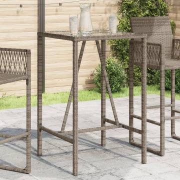 Outdoor Bar Table Grey 70x70x110 cm | Stylish & Durable