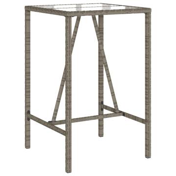 Outdoor Bar Table Grey 70x70x110 cm | Stylish & Durable