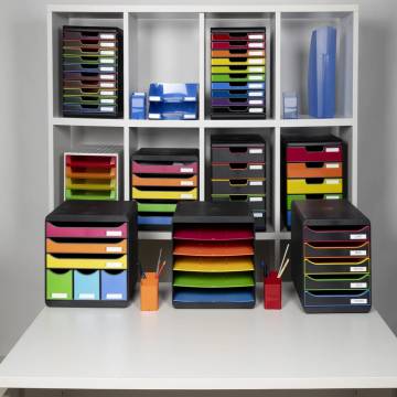 Exacompta Big-Box Plus 5-Drawer Desktop Organizer - Harlequin