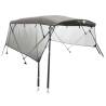 Durable 3-bow Bimini Top with Mesh Sidewalls | Hipomarket