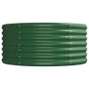 Garden Raised Bed Powder-coated Steel 224x80x36 cm - Green