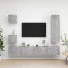 5 Piece TV Cabinet Set Concrete Grey Engineered Wood Colour concrete grey Quantity in Package 5 Height 110 cm 