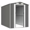 Light Grey Garden Shed - Durable Galvanised Steel Storage