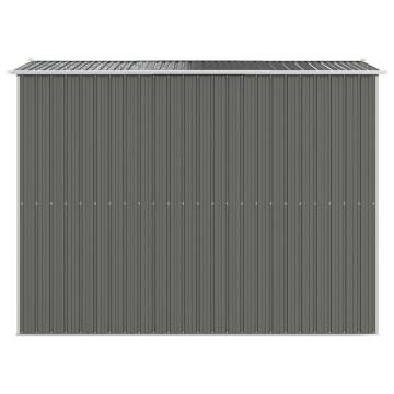 Light Grey Garden Shed - Durable Galvanised Steel Storage