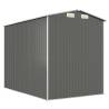 Light Grey Garden Shed - Durable Galvanised Steel Storage