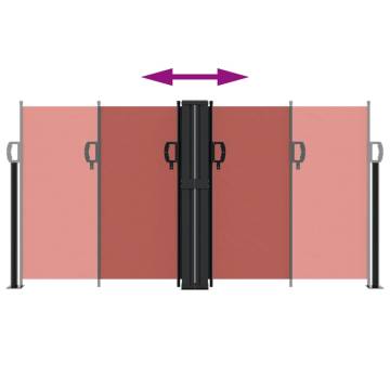 Retractable Side Awning - Terracotta 120x1200 cm | HipoMarket