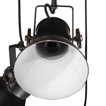 Hanging Lamp 25 W Black with 3 Lampshades - Industrial Style