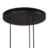 Hanging Lamp 25 W Black with 3 Lampshades - Industrial Style