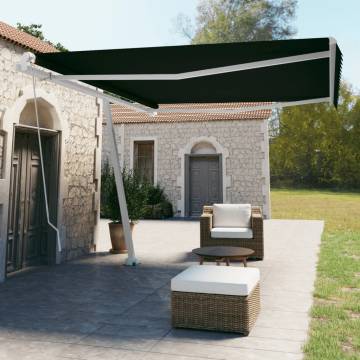 Freestanding Manual Retractable Awning 450x350 cm Anthracite