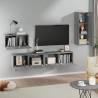 4 Piece Grey Sonoma TV Cabinet Set - Stylish & Practical