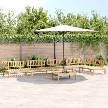 6 Piece Garden Pallet Sofa Set - Solid Acacia Wood