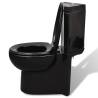 Modern Black Corner Toilet - Stylish & Space-Saving Design