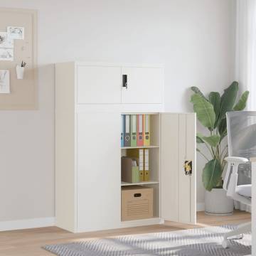 File Cabinet White 90x40x145 cm - Stylish & Durable Storage