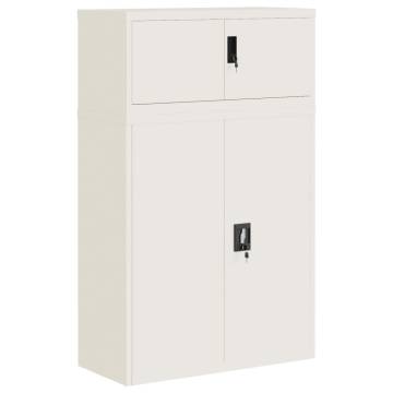 File Cabinet White 90x40x145 cm - Stylish & Durable Storage