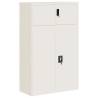 File Cabinet White 90x40x145 cm - Stylish & Durable Storage