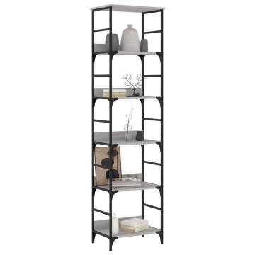 Bookshelf Grey Sonoma - 50x33x188.5 cm Engineered Wood