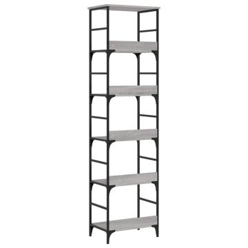 Bookshelf Grey Sonoma - 50x33x188.5 cm Engineered Wood