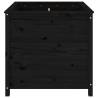 Garden Planter Black - Solid Pine Wood | 82.5x82.5x78 cm