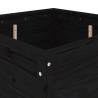 Garden Planter Black - Solid Pine Wood | 82.5x82.5x78 cm