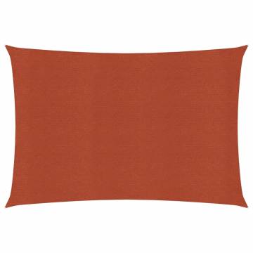 Terracotta Sunshade Sail 3.5x4.5m | Durable HDPE Protection