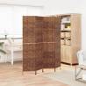 Room Divider 4-Panel Brown 163x180 cm Water Hyacinth Colour brown Size 163 x 180 cm Number of 1 