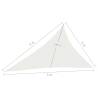 Sunshade Sail 160 g/m² White 3x4x5 m HDPE | Hipomarket UK