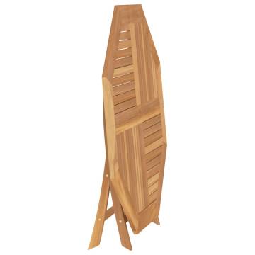 Folding Garden Table 120x120 cm - Solid Teak Wood