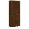 Stylish Highboard Brown Oak - Engineered Wood | Hipomarket