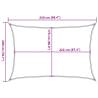 Light Grey Sun Shade Sail 2.5x2m | 100% Polyester Oxford