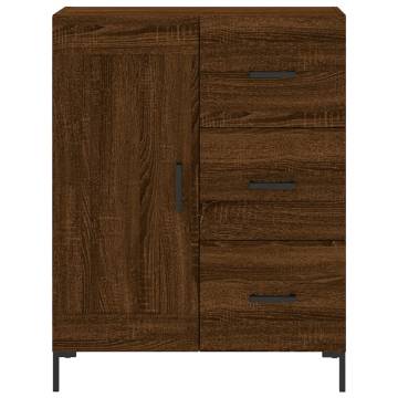 Stylish Highboard Brown Oak - Engineered Wood | Hipomarket