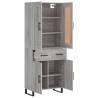 Highboard Grey Sonoma - Elegant Engineered Wood Storage | HiPoMarket