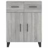 Highboard Grey Sonoma - Elegant Engineered Wood Storage | HiPoMarket