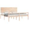 Wooden Bed Frame with Headboard 200x200 cm - Solid Pine