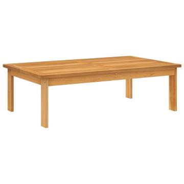 Solid Wood Acacia Garden Table - 100x60 cm | HipoMarket UK