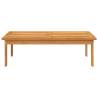 Solid Wood Acacia Garden Table - 100x60 cm | HipoMarket UK