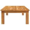 Solid Wood Acacia Garden Table - 100x60 cm | HipoMarket UK