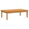 Solid Wood Acacia Garden Table - 100x60 cm | HipoMarket UK