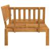 Garden Pallet Corner Sofa - Solid Wood Acacia | HipoMarket