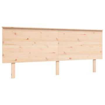 Wooden Bed Frame with Headboard 200x200 cm - Solid Pine