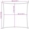 Sun Shade Sail Sand 3x3 m - UV & Water-Resistant