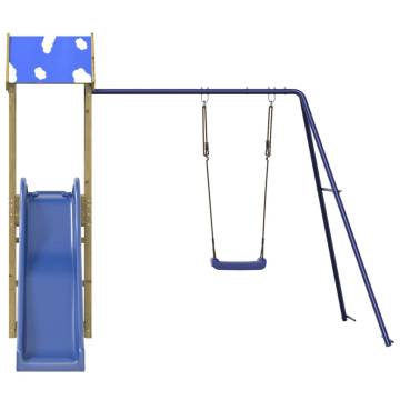 Outdoor Playset for Kids - Impregnated Wooden Pine Frame