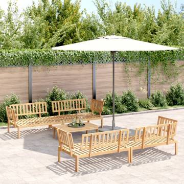 5 Piece Garden Pallet Sofa Set - Solid Acacia Wood