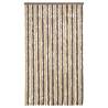 Fly Curtain Dark Brown & Beige 100x220 cm - Chenille