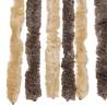 Fly Curtain Dark Brown & Beige 100x220 cm - Chenille