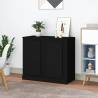 Sideboards 2 pcs Black 37.5x35.5x67.5 cm Engineered Wood Colour black Quantity in Package 2 